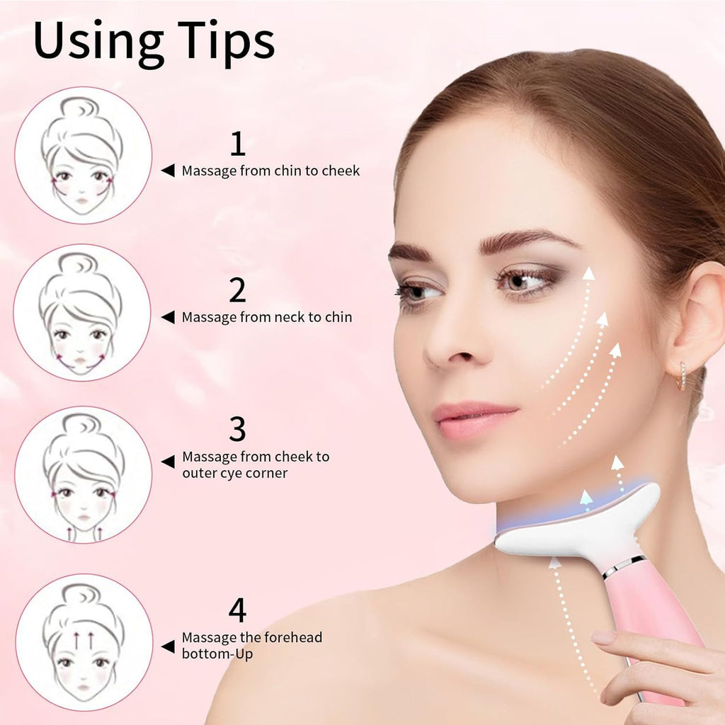 Face and neck massager usage areas and tips