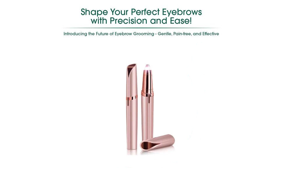 Compact rechargeable facial hair remover front view