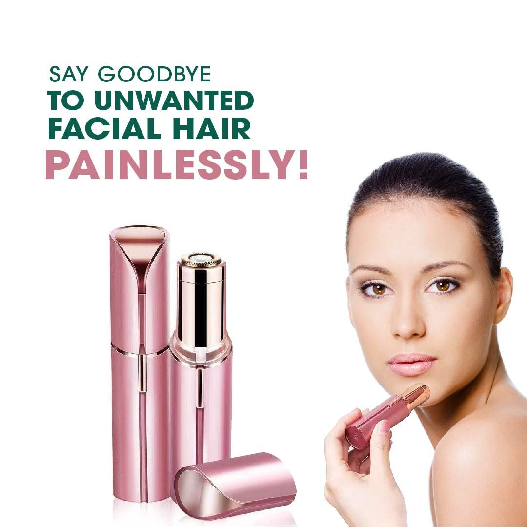 Facial hair remover set for painless facial grooming