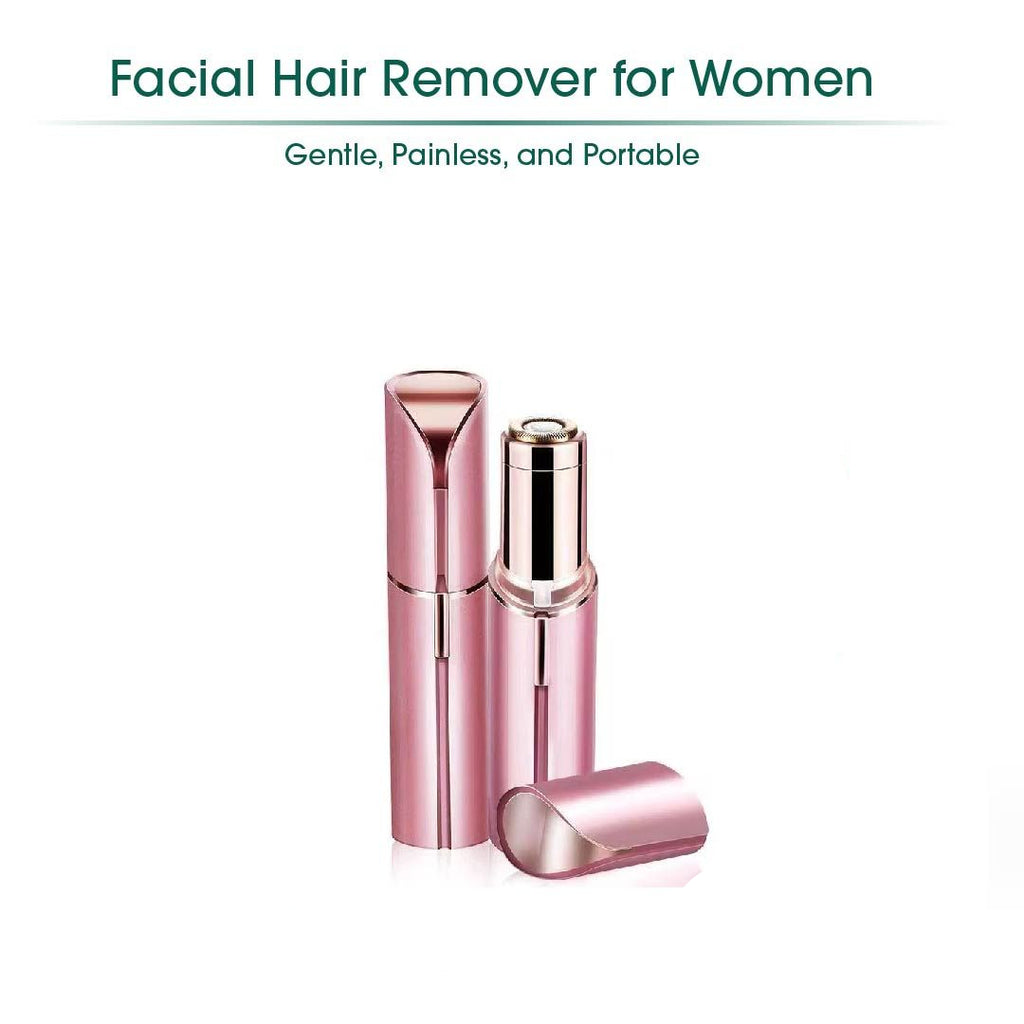 Rechargeable facial and eyebrow hair remover set for women